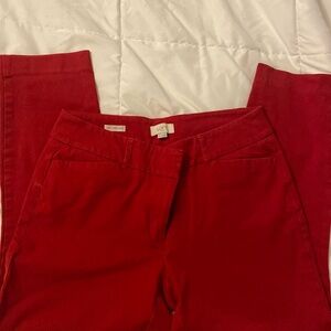 Loft Outlet Women's 12 Curvy Skinny Pants Blue